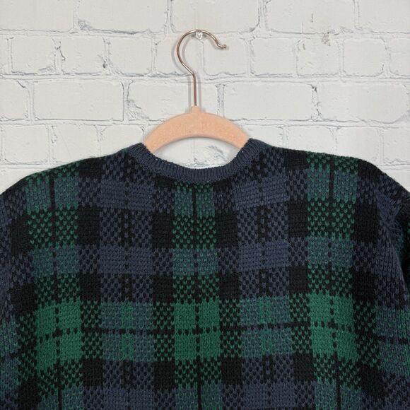Cardigan RL Christmas Women XL Chore Plaid Tartan Dark Academia Holiday Sweater - Picture 6 of 11